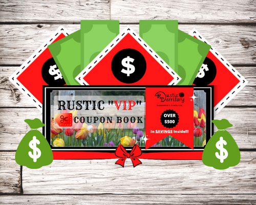 Rustic "VIP" Coupon Book
