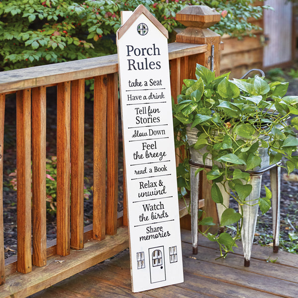 Porch Rules Post