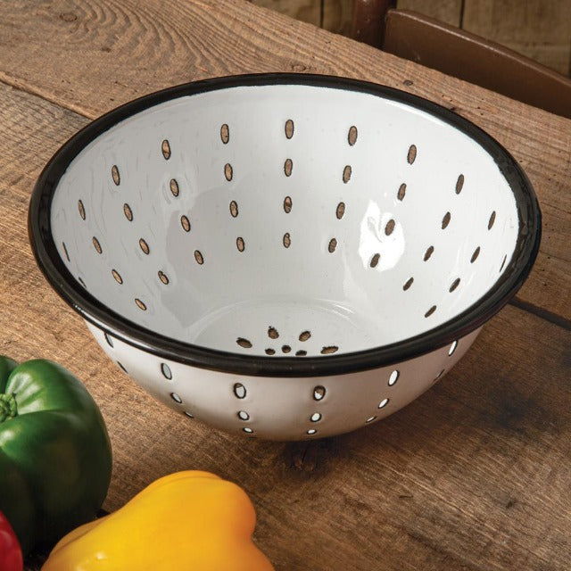 Enamel Farmhouse Colander – Rustic Territory