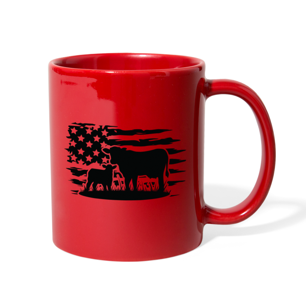 Red Cow Mug - red