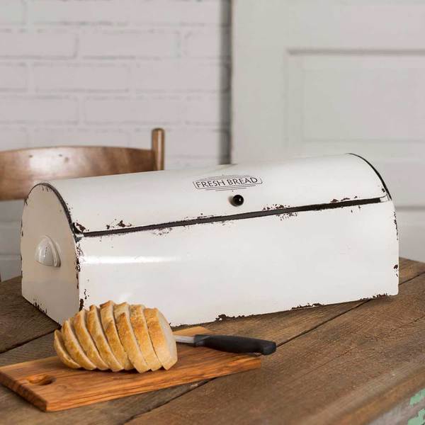 vintage antique style farmhouse bread box
